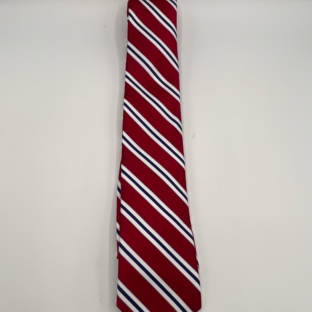 Nautica Red and White Striped Tie Accessories